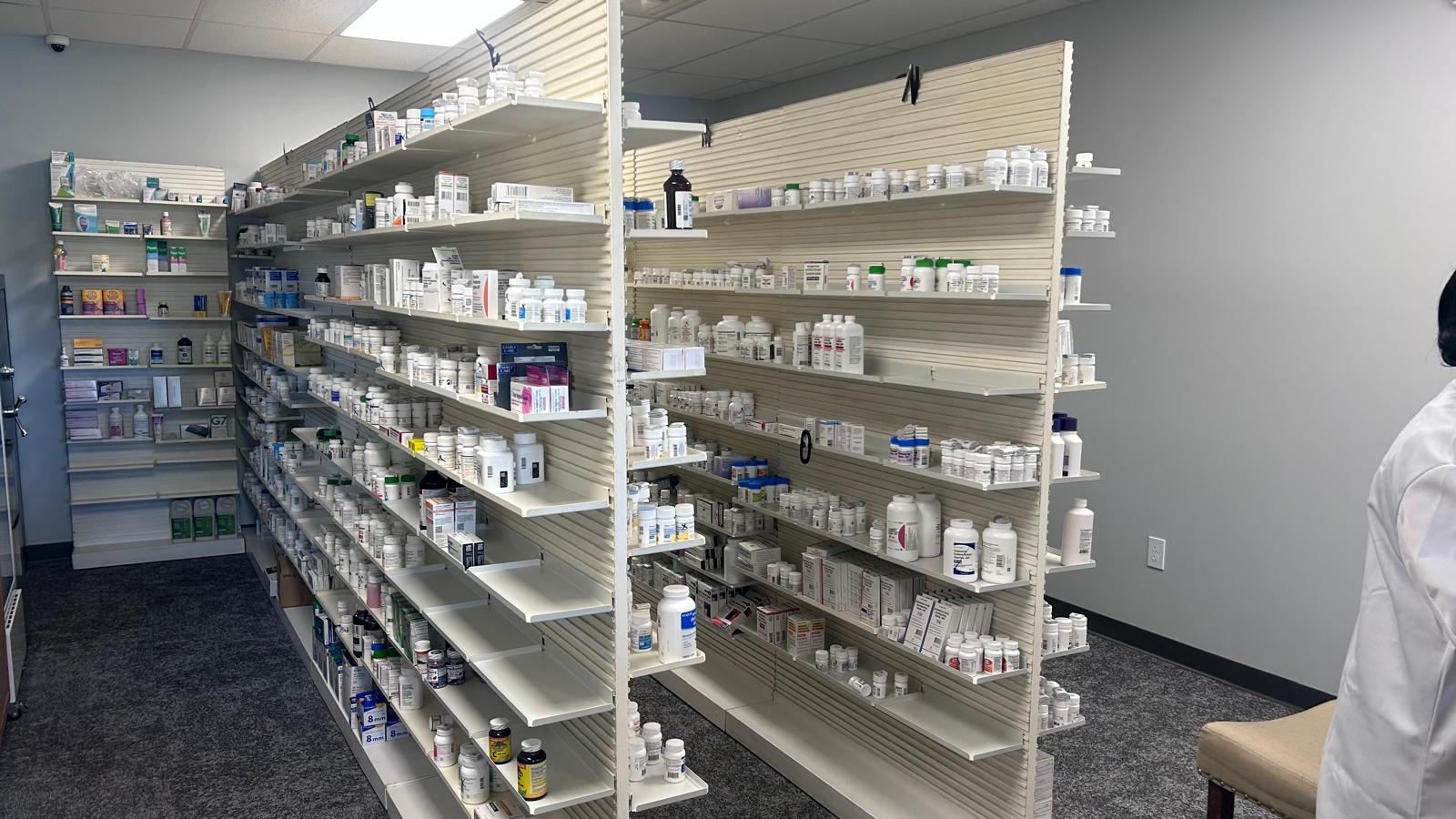 MyCare Rx medication shelves